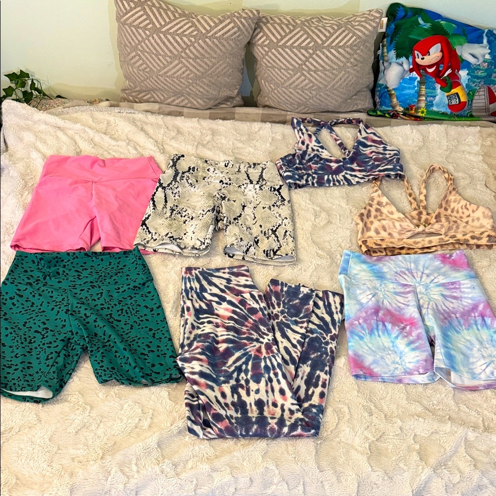 Colorful Patterned Activewear Set